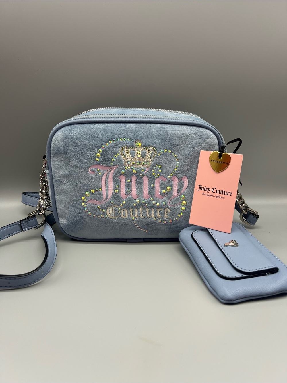 Juicy couture dreamy juicy double xbody purse